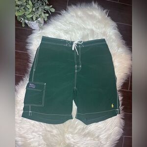 Ralph Lauren Polo hunter green boardshorts  sz medium
